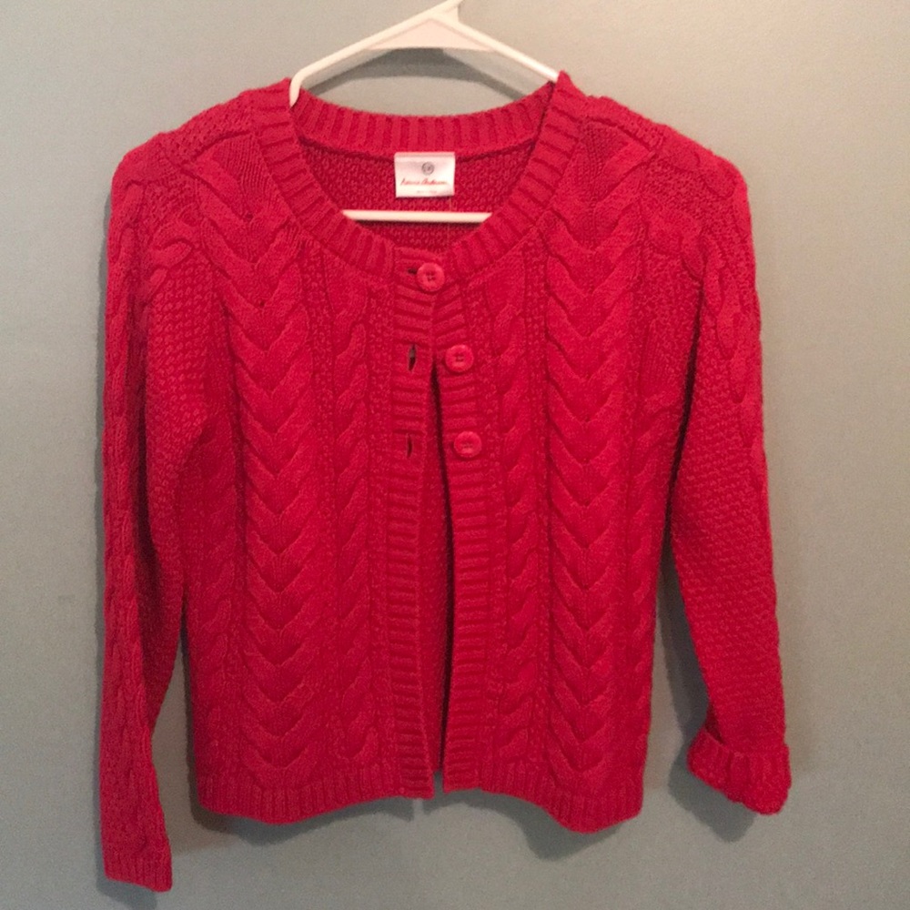 NWT Hanna Andersson cable knit cardigan size 130